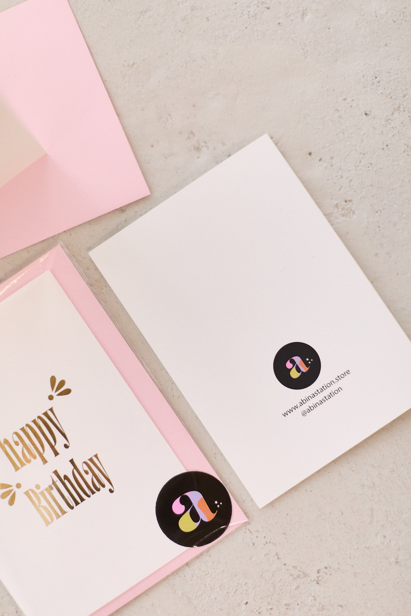 Gold Happy Birthday Card