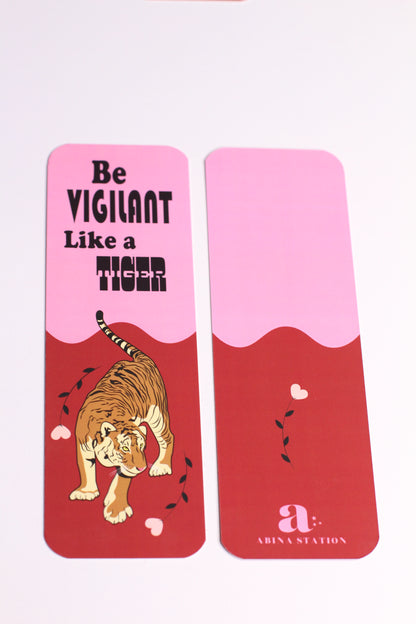 Vigilant Tiger Bookmark